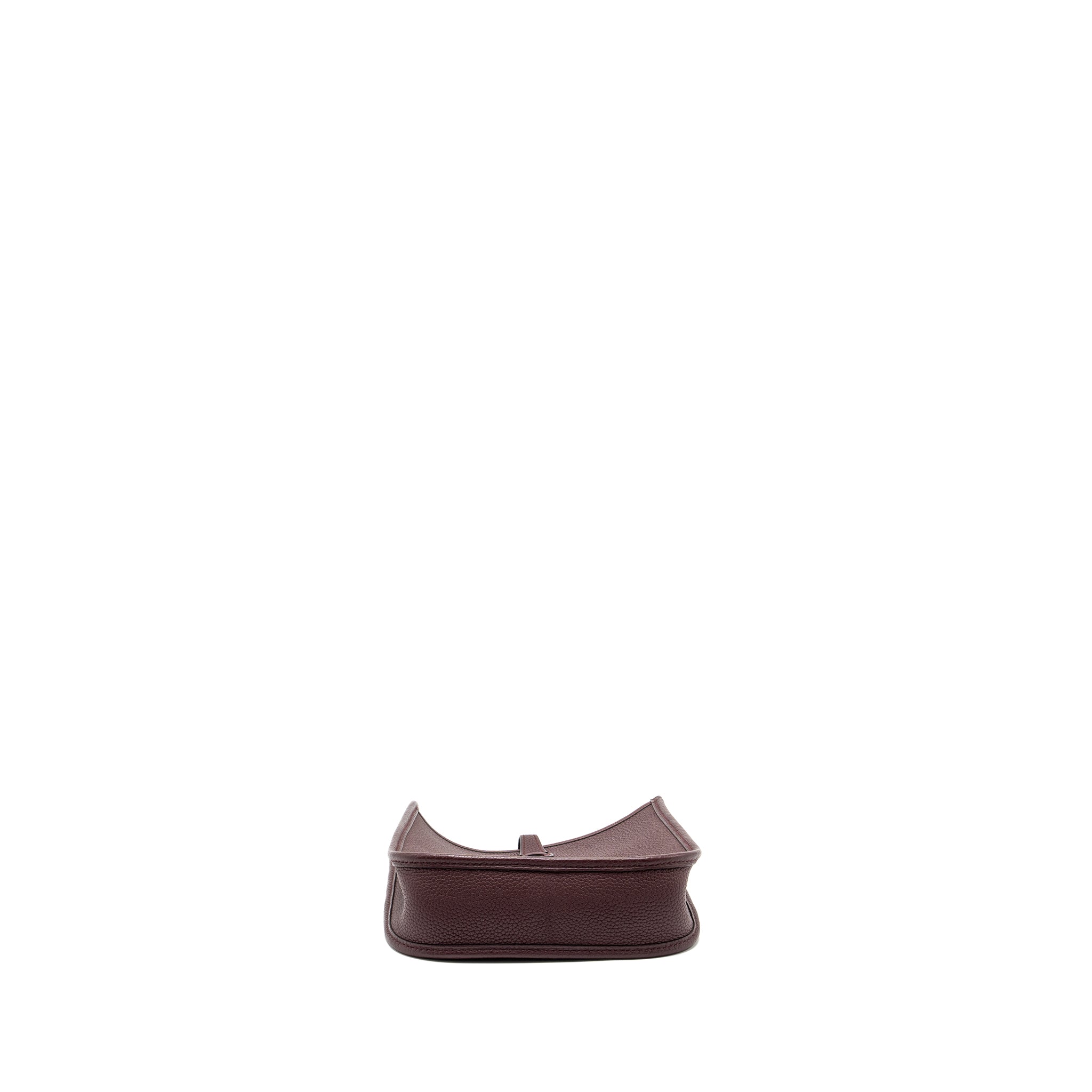 HERMES MINI EVELYNE TAURILLON MAURICE BORDEAUX GHW