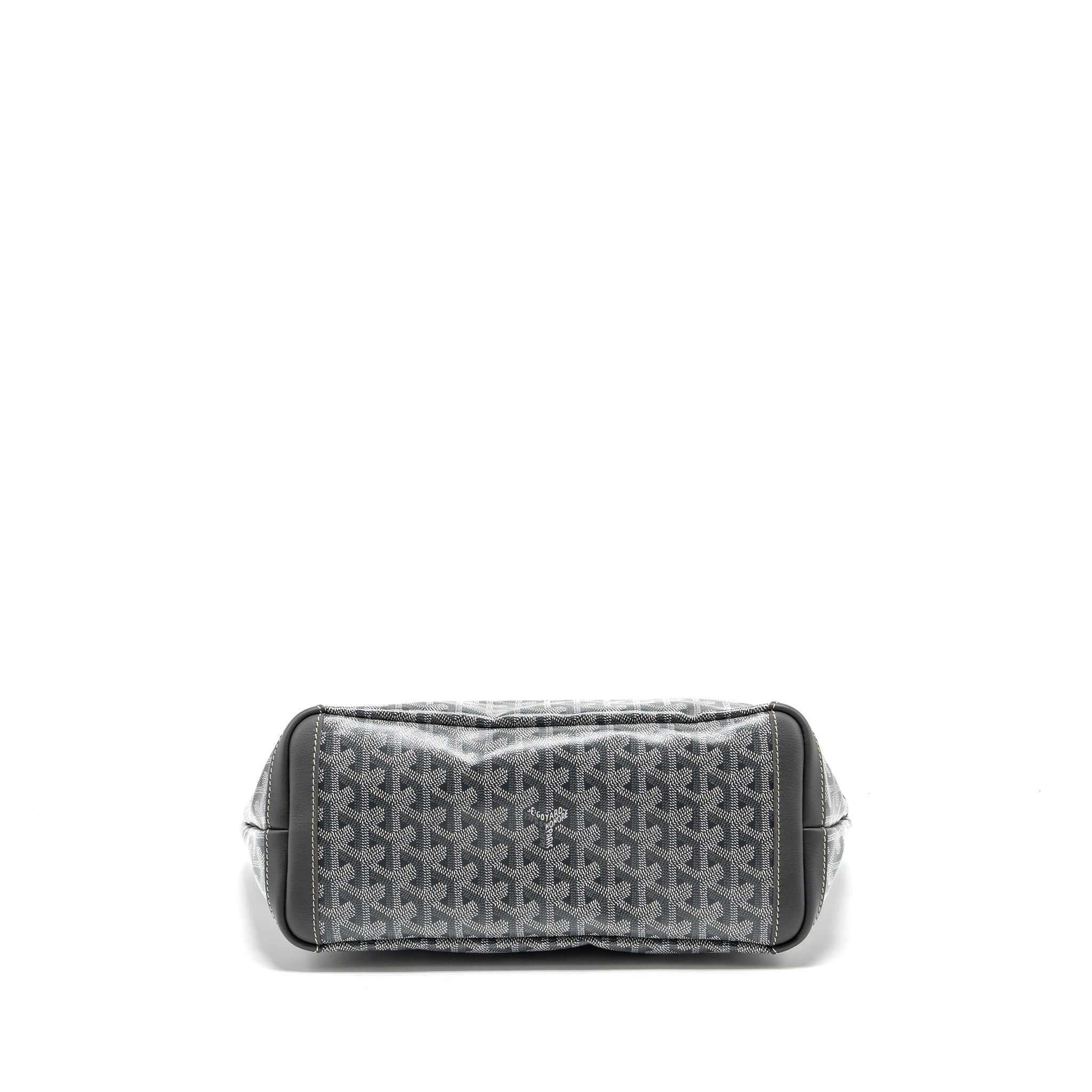 GOYARD ARTOIS TOTE BAG GOYARDLINE CANVAS/CALFSKIN GREY SHW