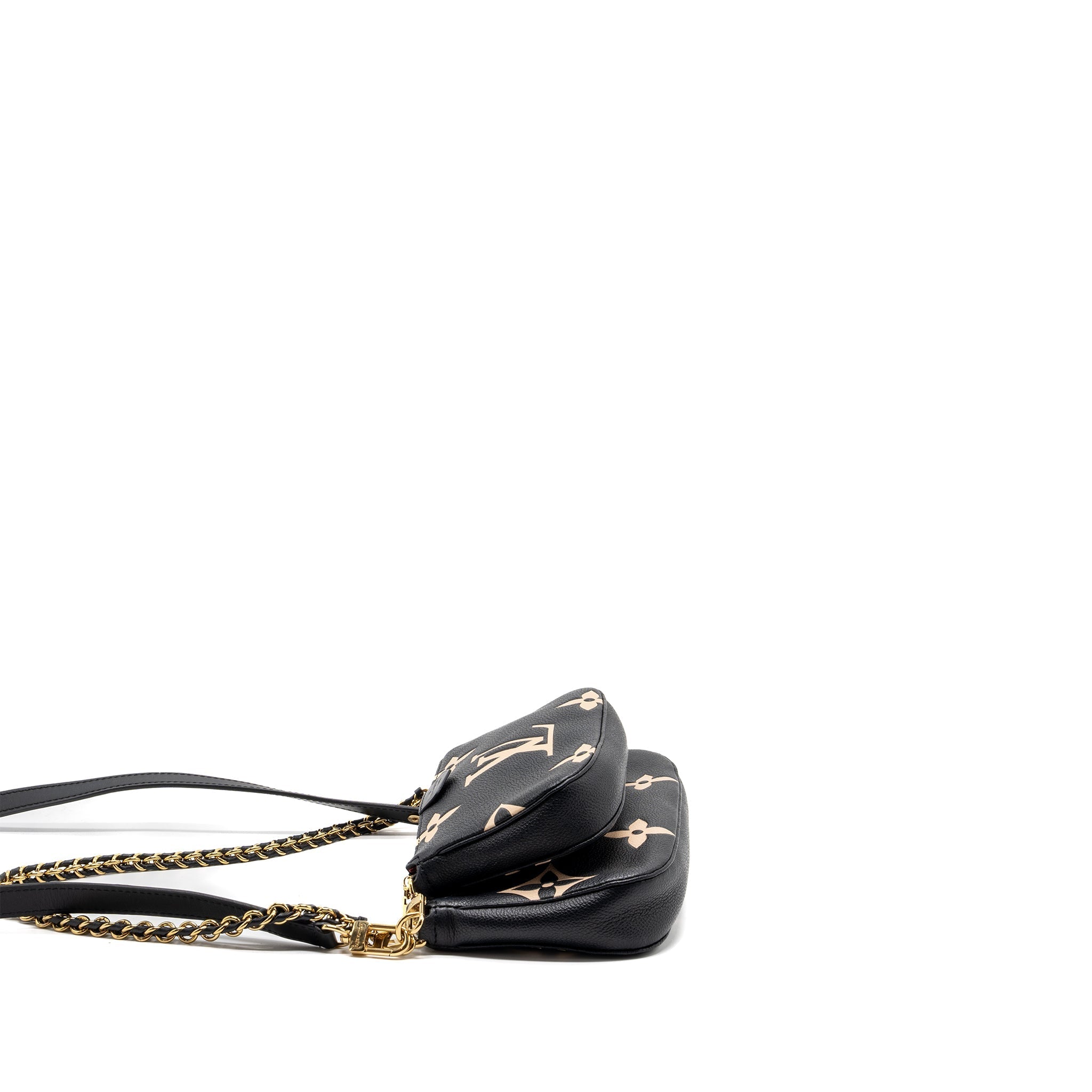 LOUIS VUITTON MULTI POCHETTE MONOGRAM EMPREINTE BLACK GHW