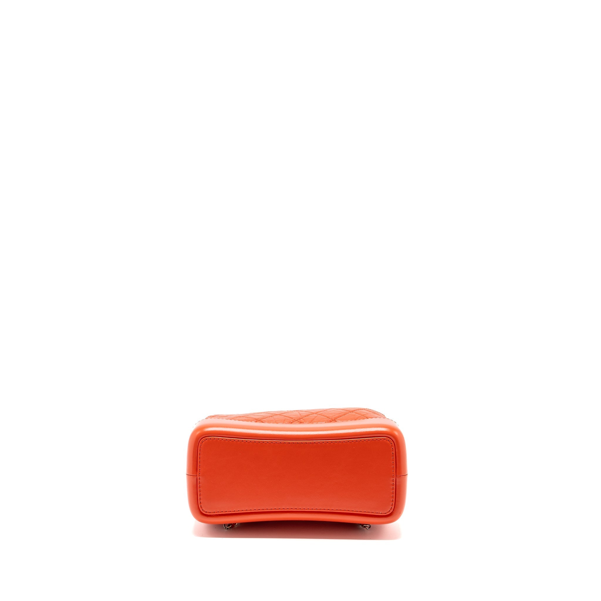 CHANEL SMALL GABRIELLE BACKPACK AGED CALFSKIN RED MULTICOLOUR HARDWARE
