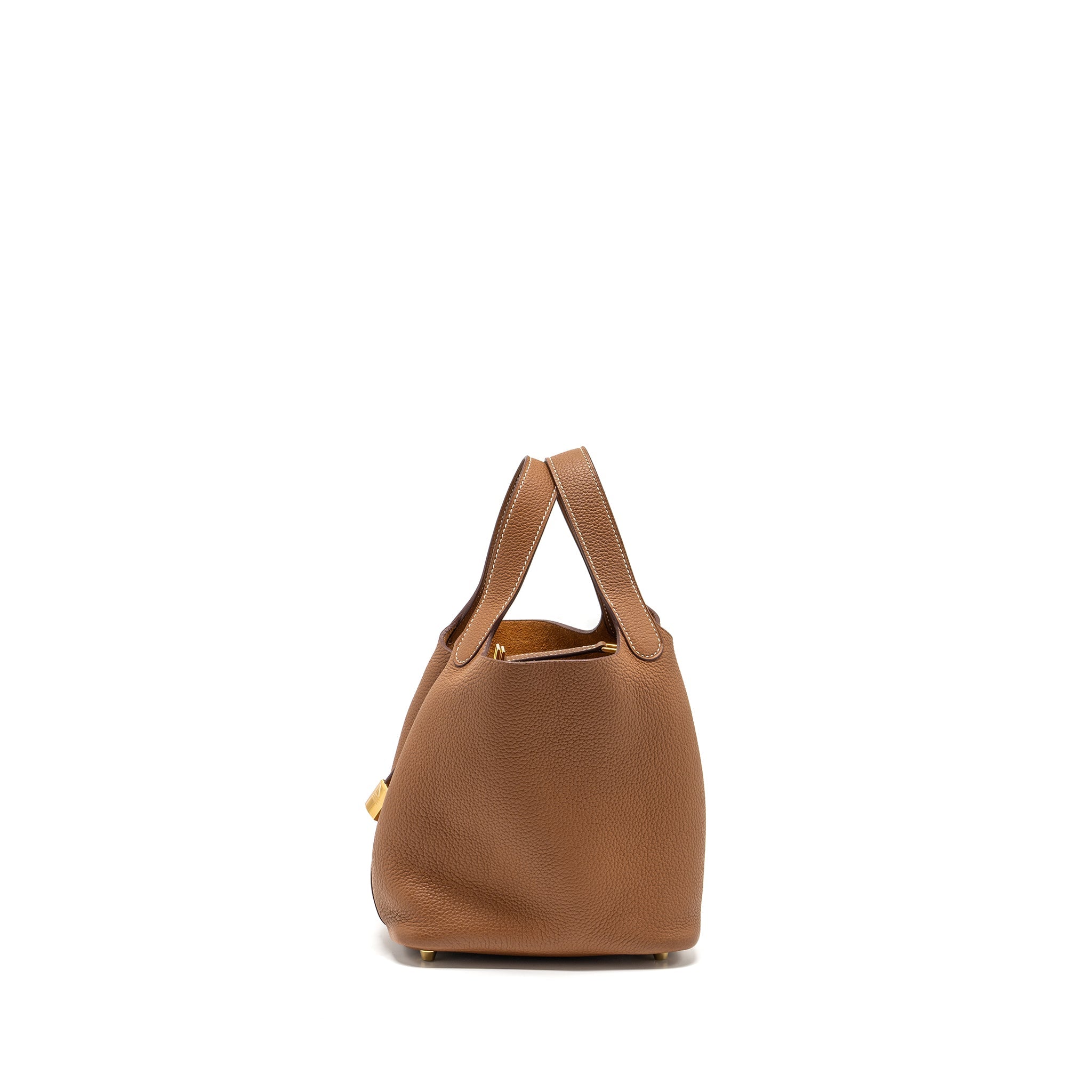 HERMES PICOTIN 18 LOCK BAG TAURILLON MAURICE GOLD GHW