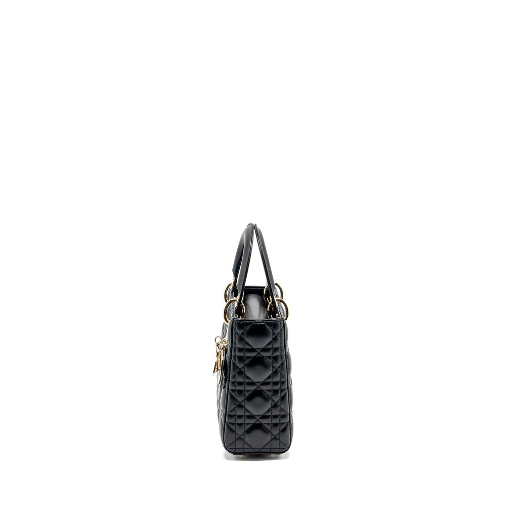 DIOR SMALL MY ABC LADY DIOR BAG LAMBSKIN BLACK LGHW
