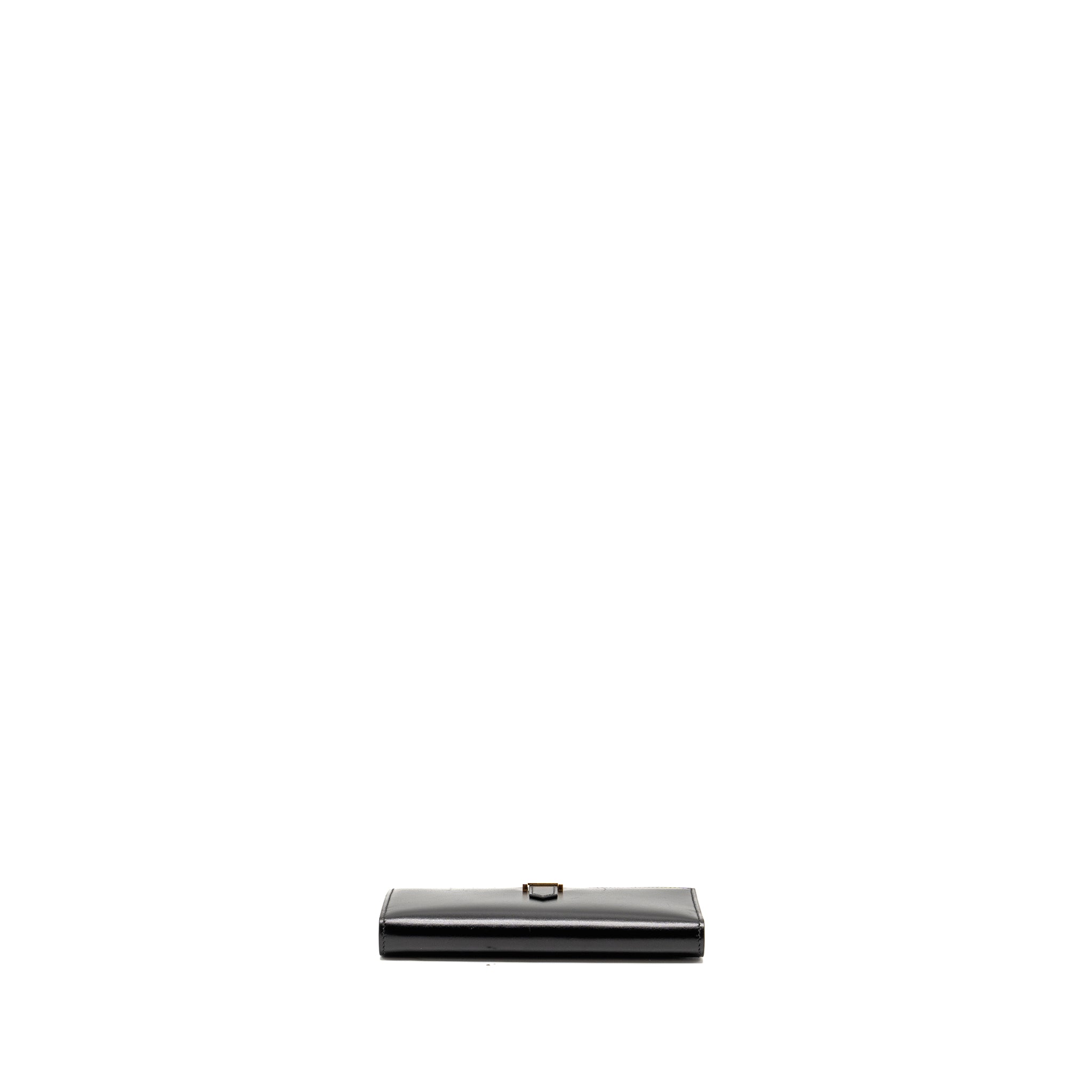 HERMES BEARN WALLET BOX BLACK GHW
