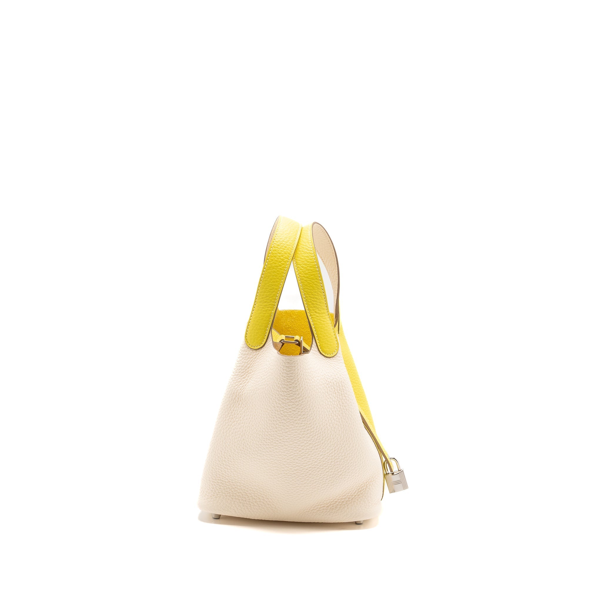 HERMES PICOTIN 18 CLEMENCE LIME/NATA SHW