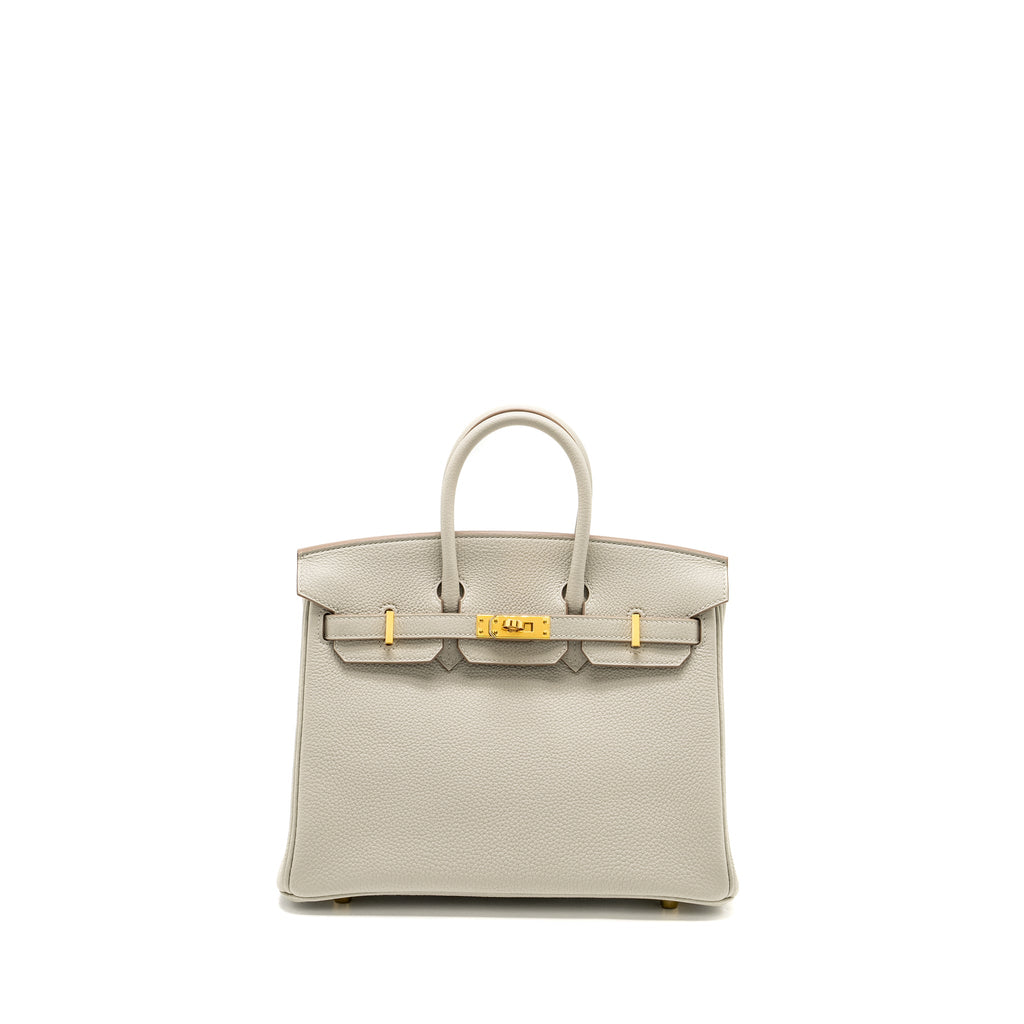 HERMES BIRKIN 25 TOGO GRIS PERLE GHW