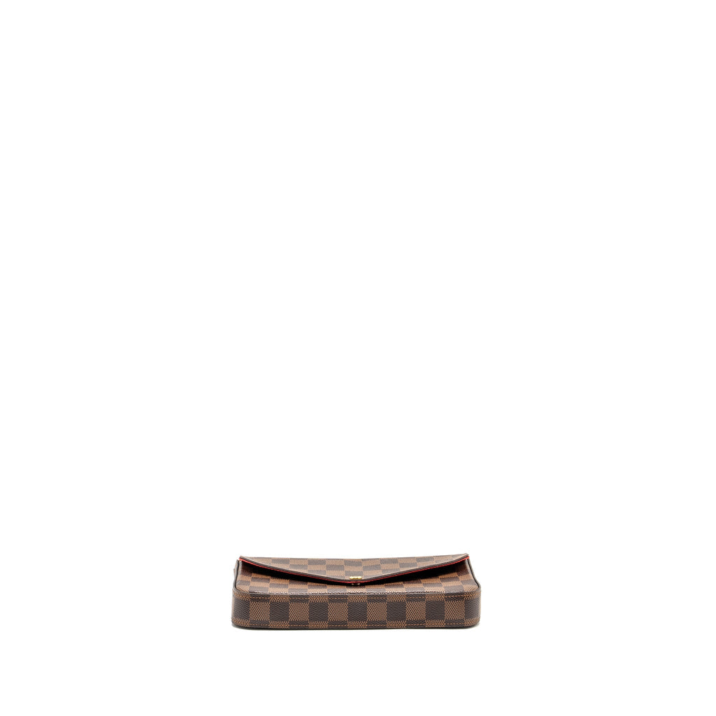 LOUIS VUITTON FELICIE POCHETTE DAMIER EBENE CANVAS GHW
