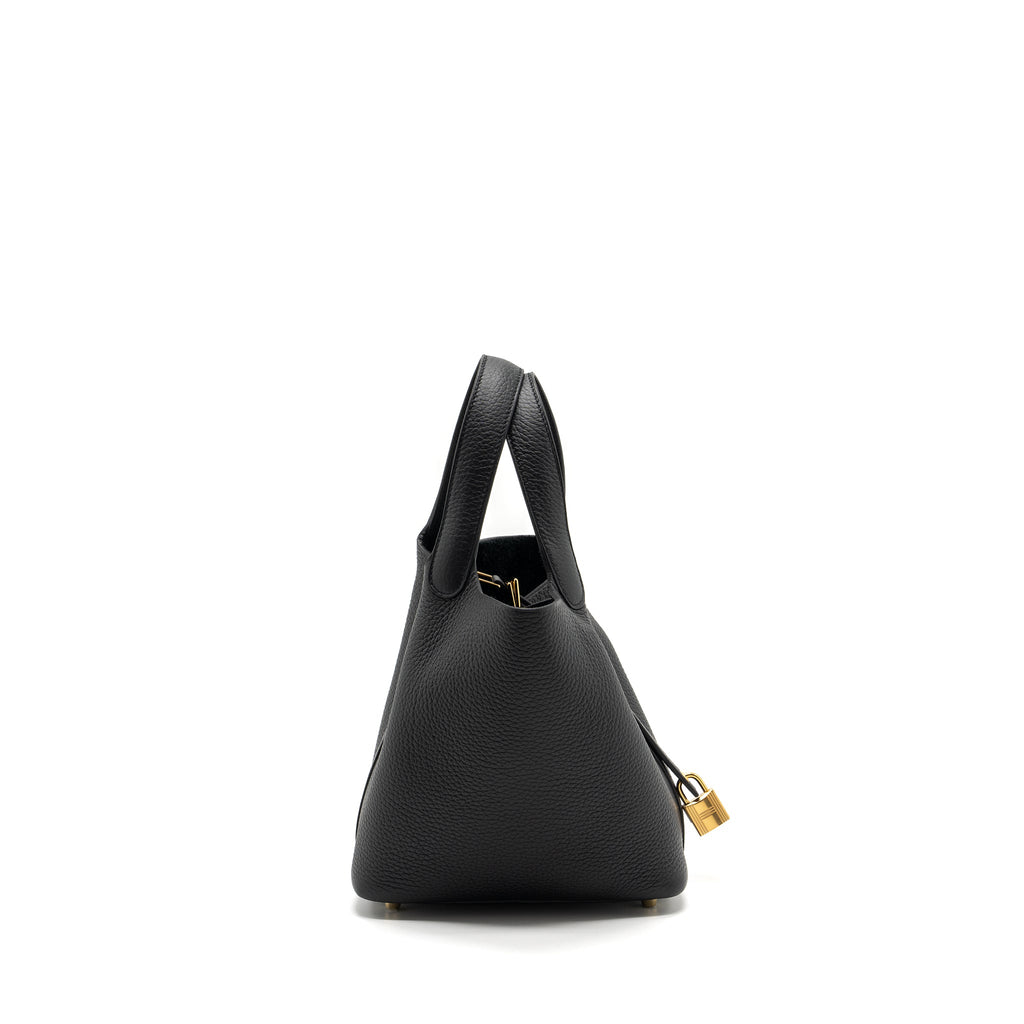 HERMERS PICOTIN 18 LOCK BAG CLEMENCE BLACK GHW