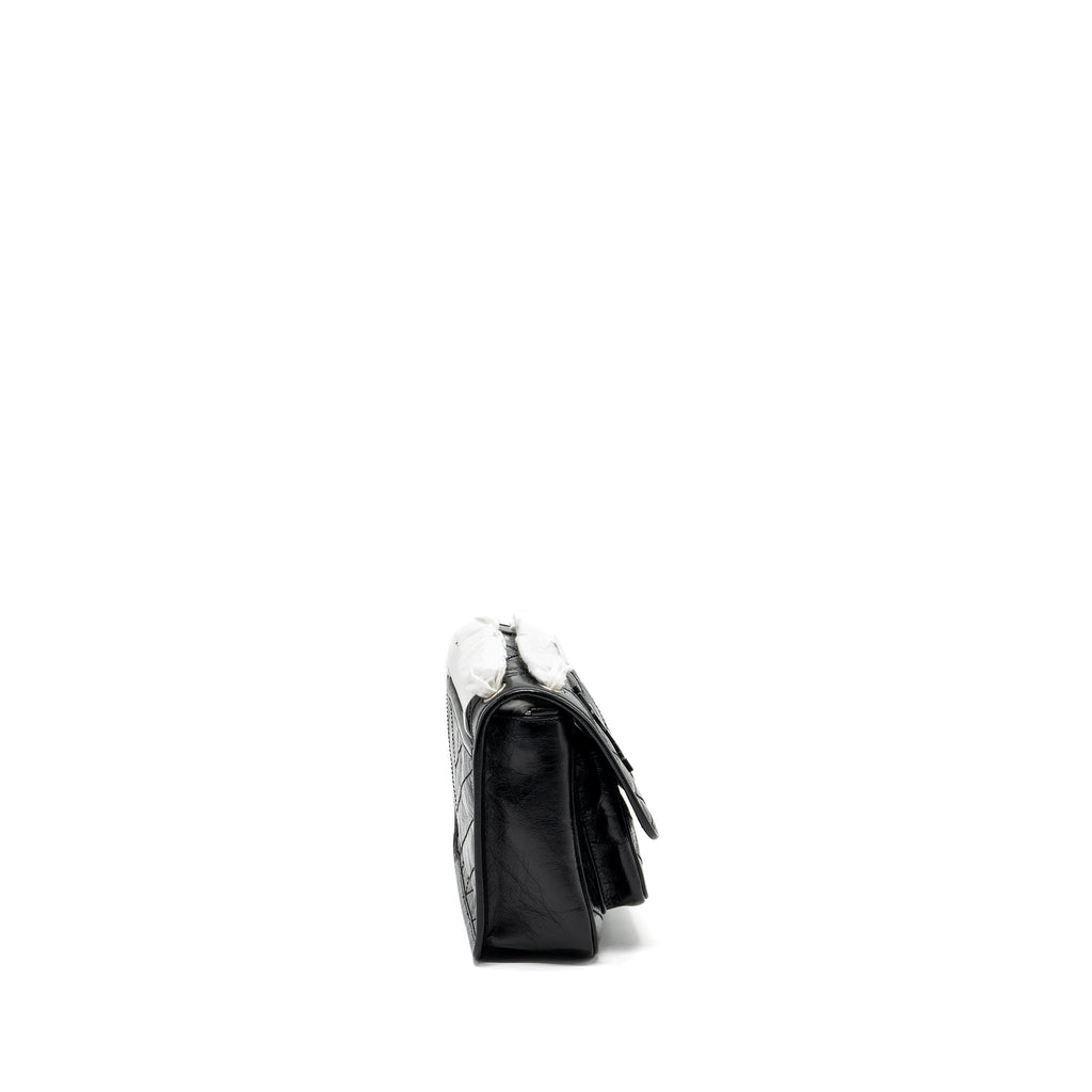 SAINT LAURENT NIKI BABY LEATHER BLACK SHW