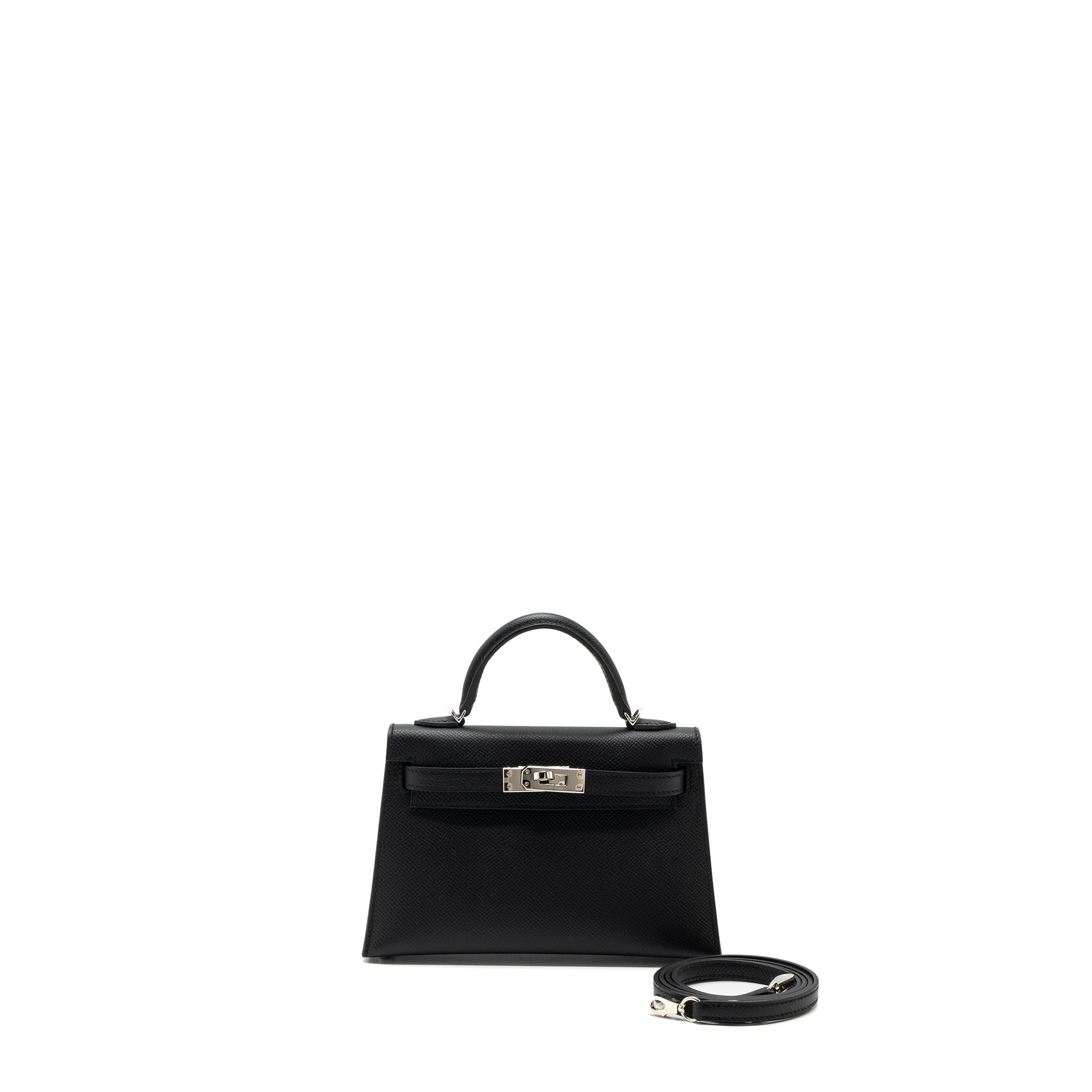HERMES MINI KELLY EPSOM BLACK SHW