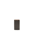 GOYARD PORTEFEUILLE ST LAMBERT LONG WALLET WITH PHONE HOLDER GOYARDLINE CANVAS / LEATHER BROWN