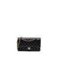 CHANEL MEDIUM CLASSIC DOUBLE FLAP BAG CAVIAR BLACK GHW (MICROCHIP)