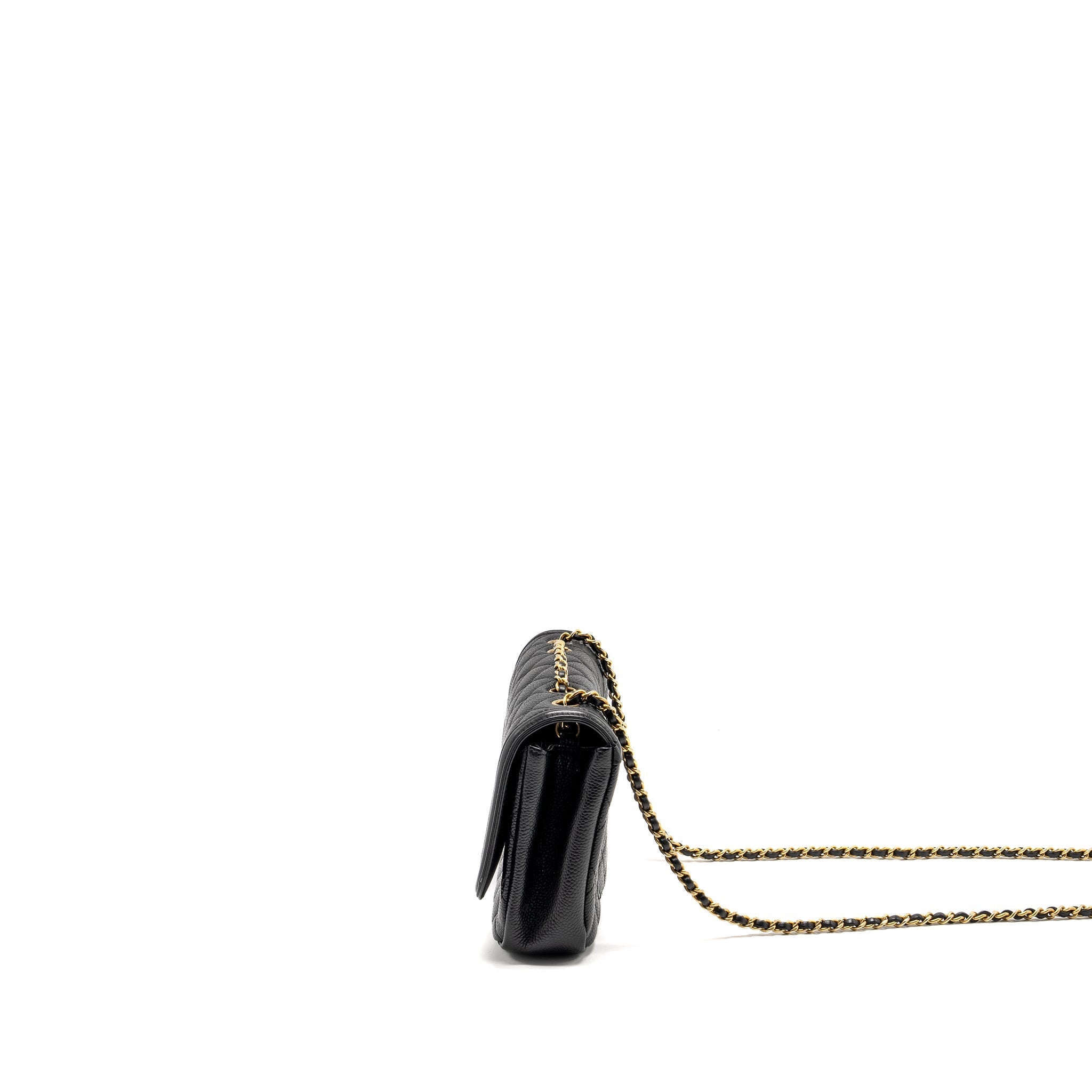 CHANEL FILIGREE FLAP BAG CAVIAR BLACK GHW