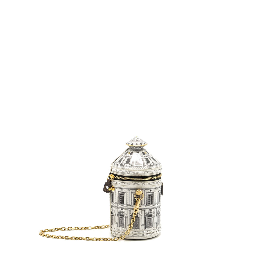 LOUIS VUITTON X FORNASETTI CANNES 2021 LIMITED EDITION CALFSKIN/MONOGRAM CANVAS GHW