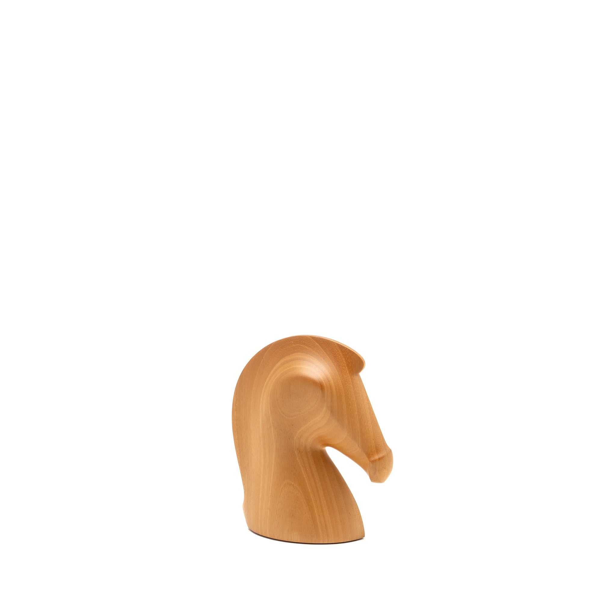 HERMES SAMARCANDE PAPERWEIGHT SOLID NATURAL MAHOGANY/SMOOTH TAURILLON LEATHER NATUREL