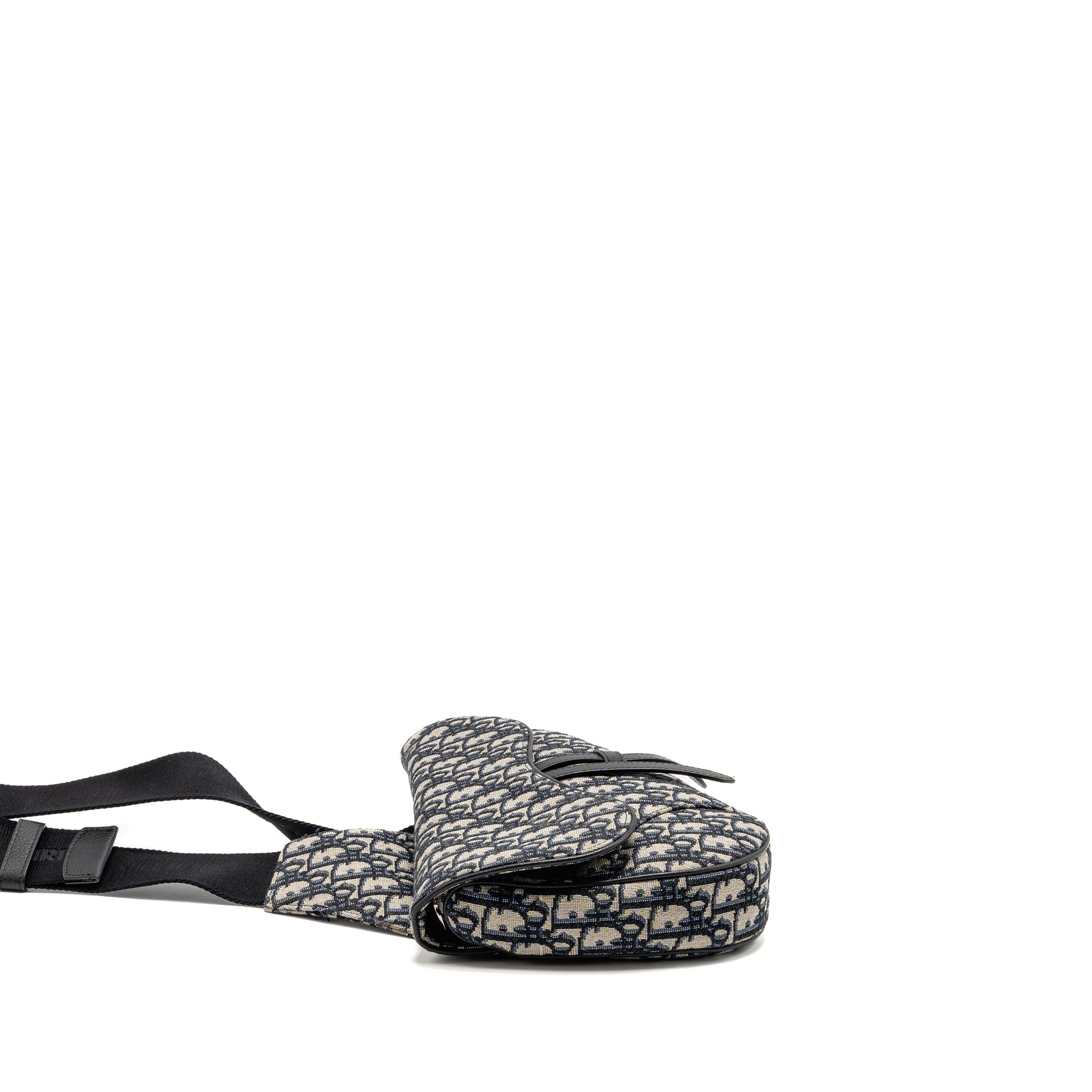 DIOR HOMME SADDLE BAG OBLIQUE JACQUARD MULTICOLOURED HARDWARE