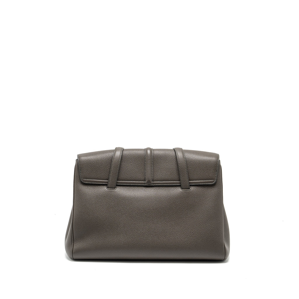 CELINE MEDIUM SOFT 16 BAG GRAINED CALFSKIN GREY GHW