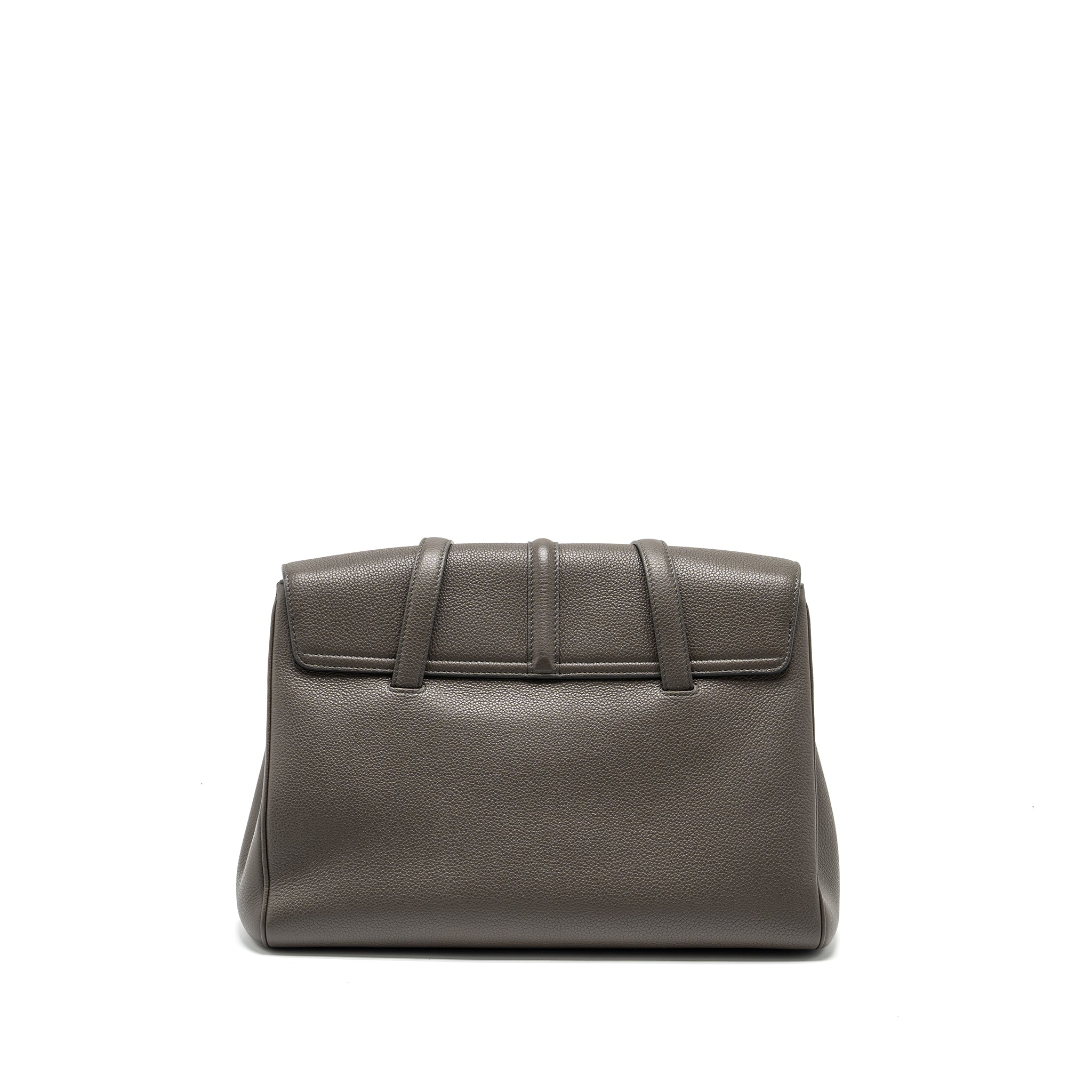 CELINE MEDIUM SOFT 16 BAG GRAINED CALFSKIN GREY GHW
