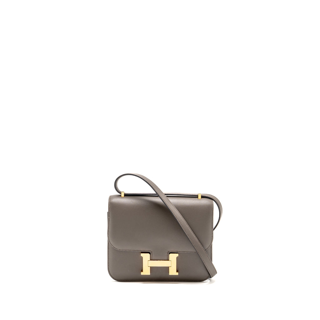 HERMES MINI CONSTANCE SWIFT 8F GRIS ETAIN RGHW