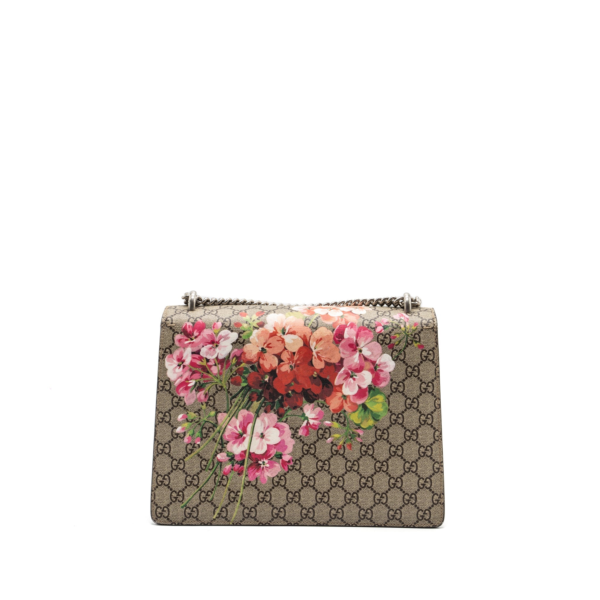 GUCCI DIONYSUS SHOULDER BAG FLOWER PRINTED GG SUPREME CANVAS SHW