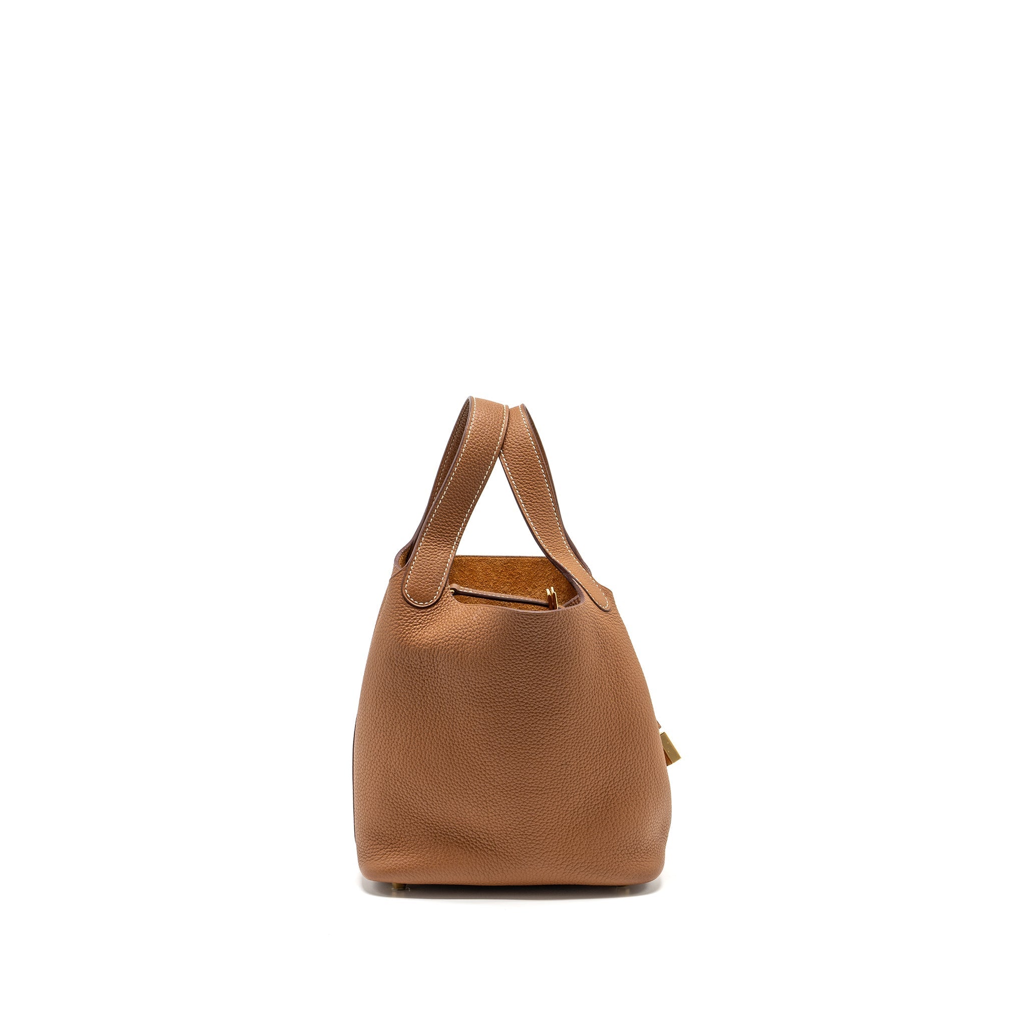 HERMES PICOTIN 18 LOCK BAG TAURILLON MAURICE GOLD GHW