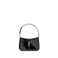 SAINT LAURENT LE 5 A 7 SHINY CALFSKIN BLACK SHW
