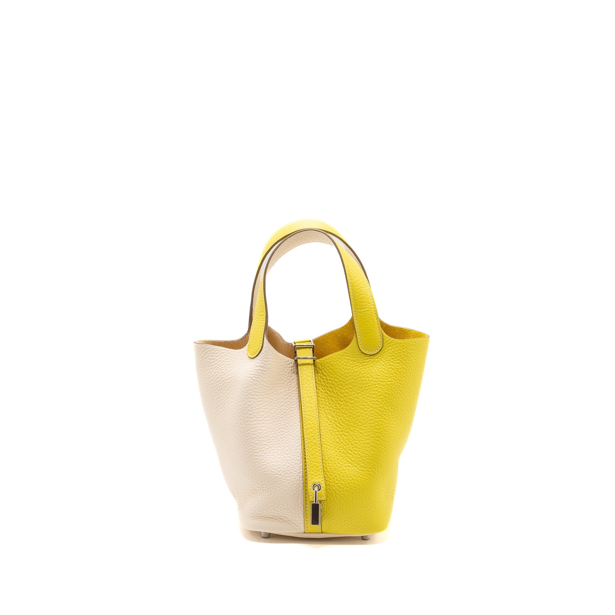HERMES PICOTIN 18 CLEMENCE LIME/NATA SHW