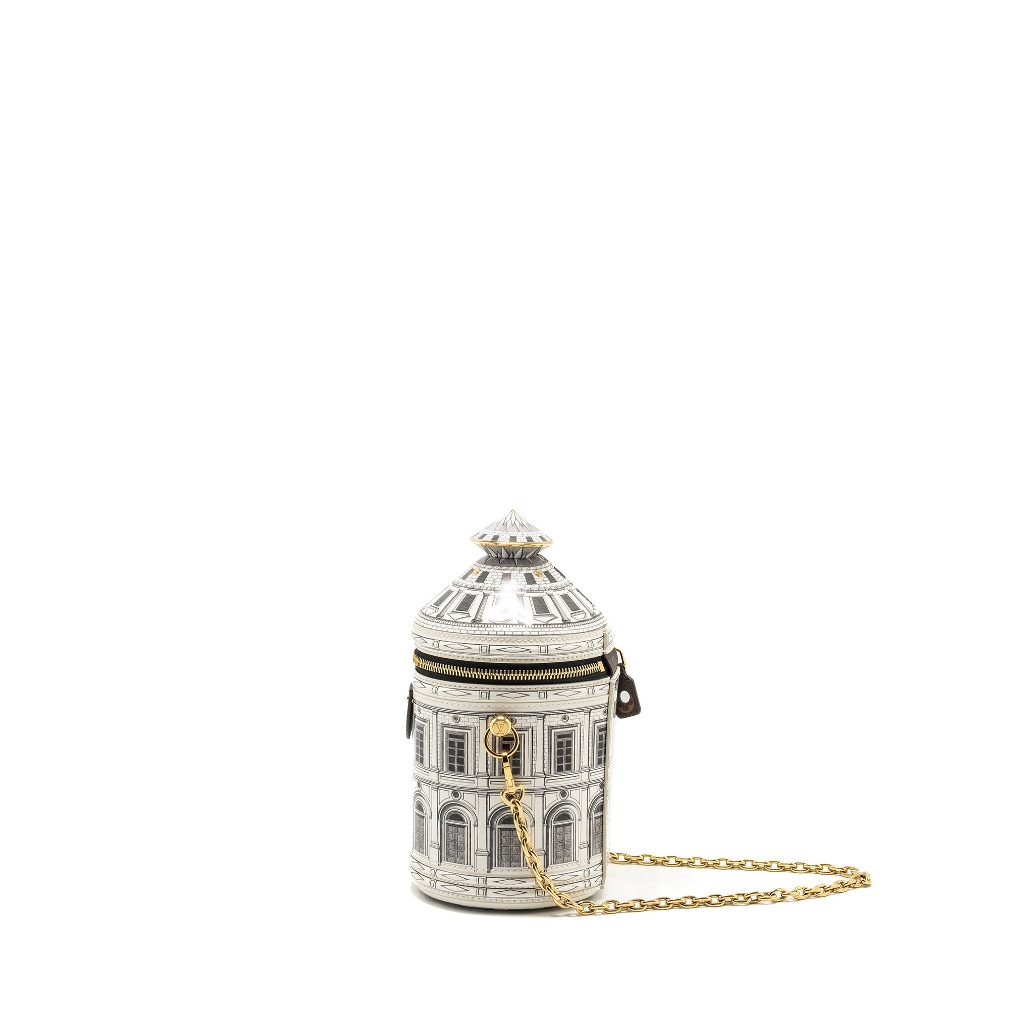 LOUIS VUITTON X FORNASETTI CANNES 2021 LIMITED EDITION CALFSKIN/MONOGRAM CANVAS GHW