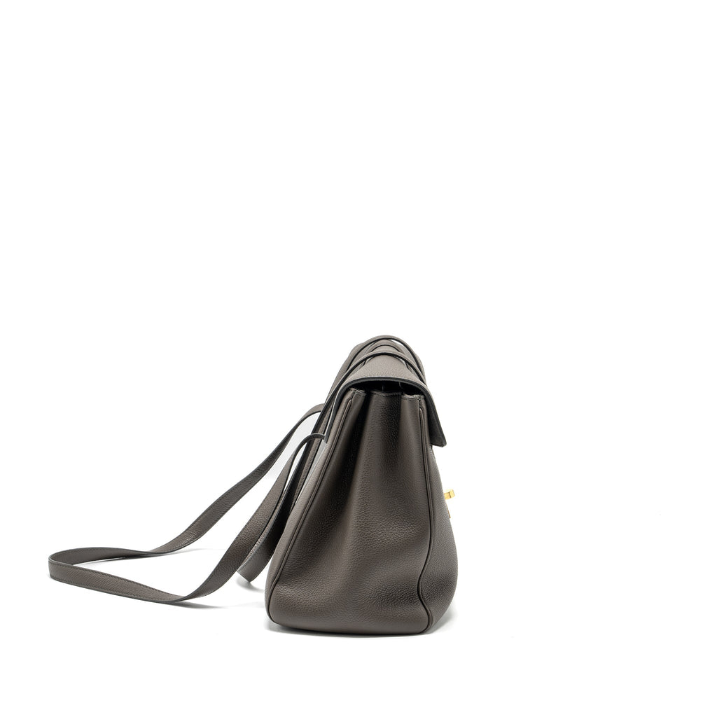 CELINE MEDIUM SOFT 16 BAG GRAINED CALFSKIN GREY GHW