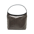 GOYARD BOHEME HOBO BAG GOYARDLINE CANVAS / CALFSKIN BLACK SHW