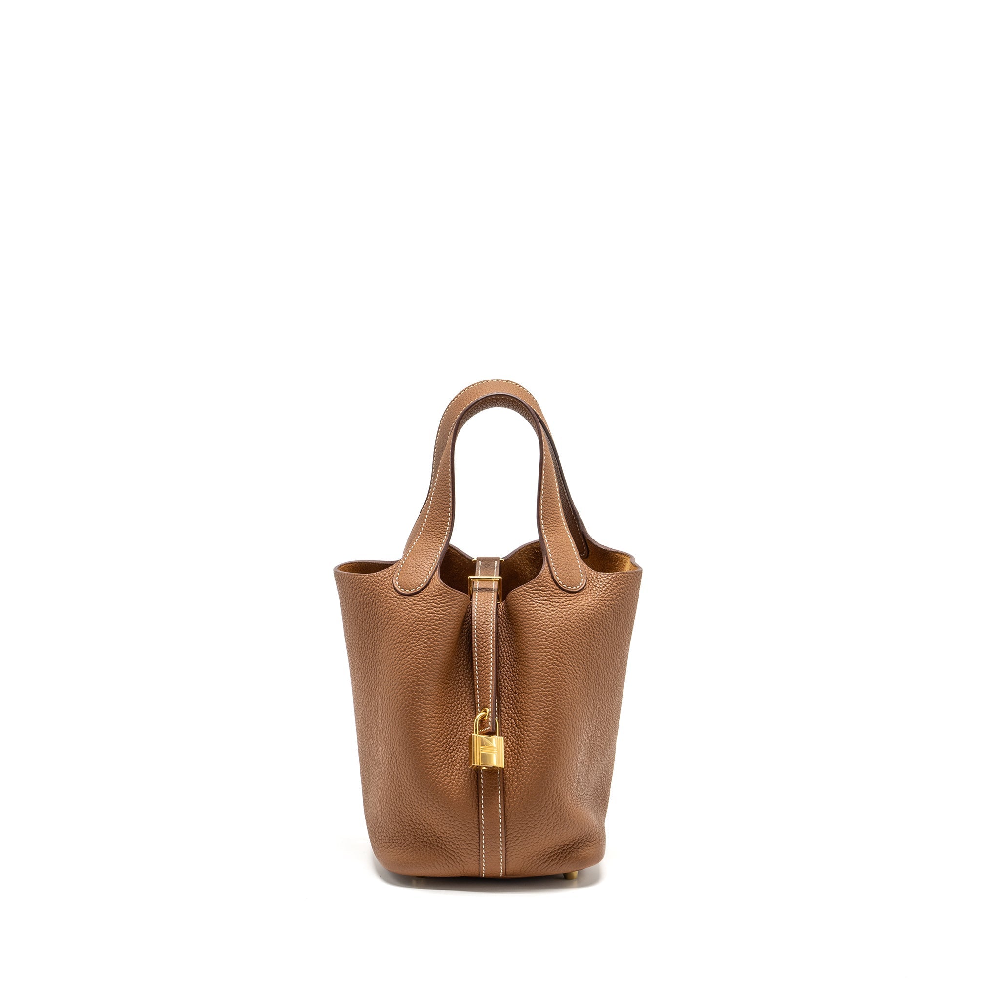 HERMES PICOTIN 18 LOCK BAG TAURILLON MAURICE GOLD GHW