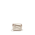 LOEWE NANO PUZZLE BAG CALFSKIN WHITE SHW