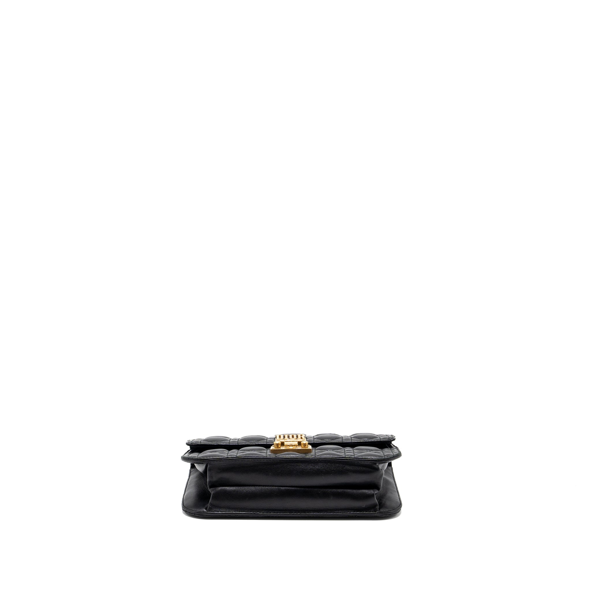 DIOR ADDICT FLAP BAG LAMBSKIN BLACK GHW