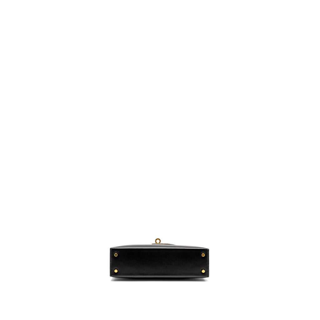 HERMES MINI KELLY TADELAKT BLACK GHW