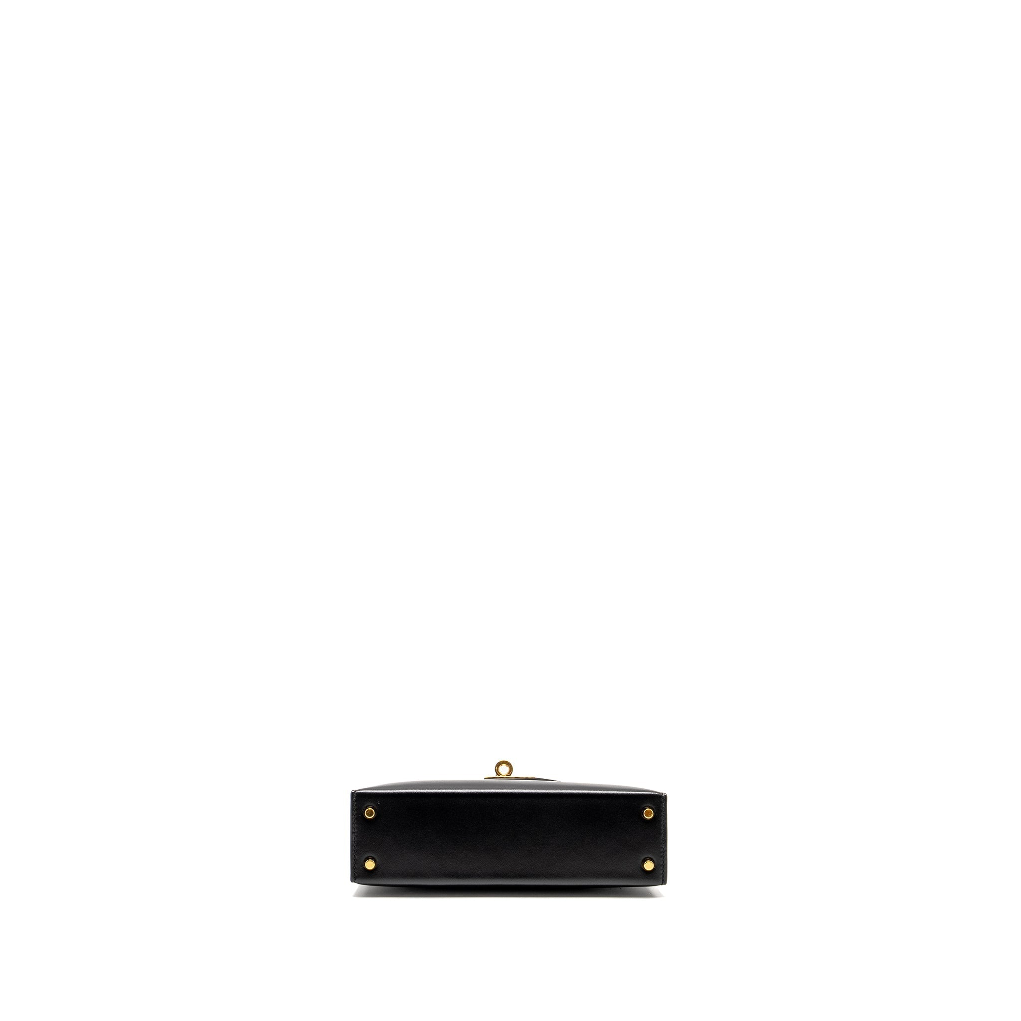 HERMES MINI KELLY TADELAKT BLACK GHW