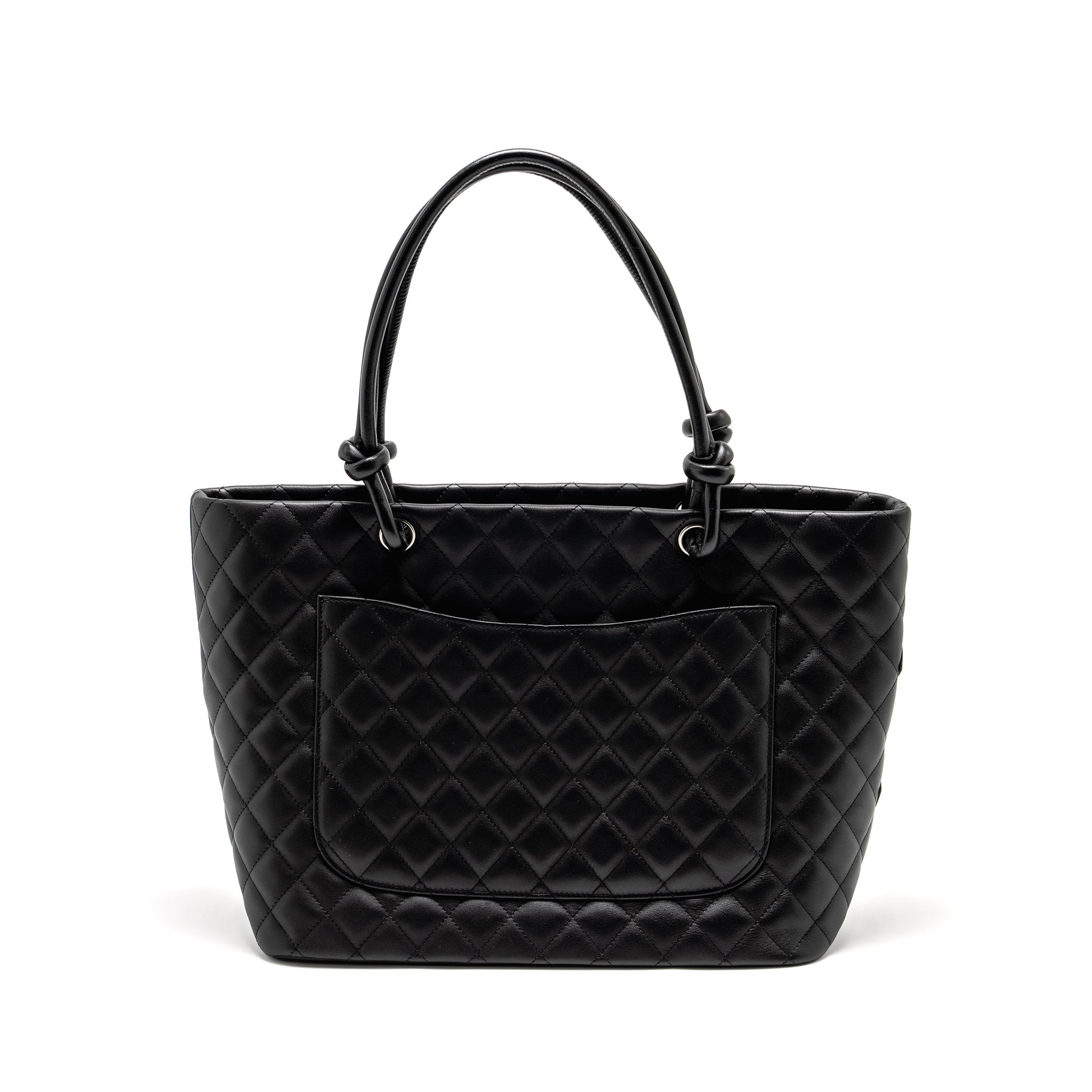 CHANEL CAMBON LIGNE TOTE BAG CALFSKIN BLACK SHW