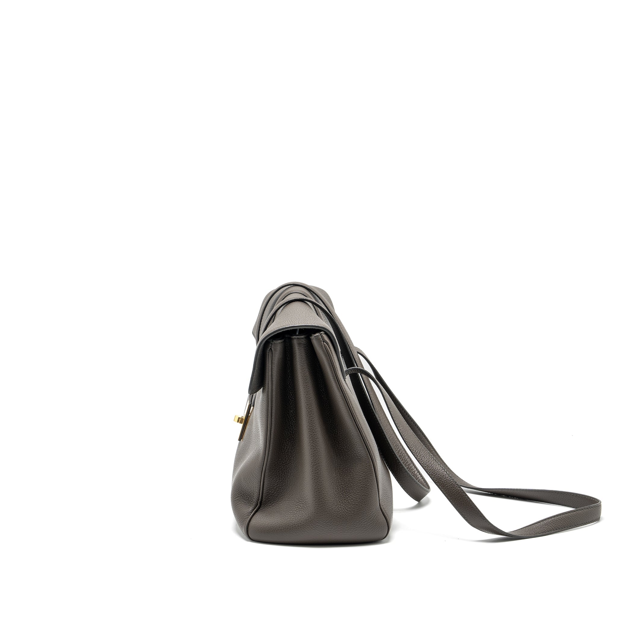 CELINE MEDIUM SOFT 16 BAG GRAINED CALFSKIN GREY GHW
