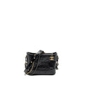 CHANEL SMALL CHEVRON GABRIELLE BAG CALFSKIN BLACK MULTICOLOUR HARDWARE
