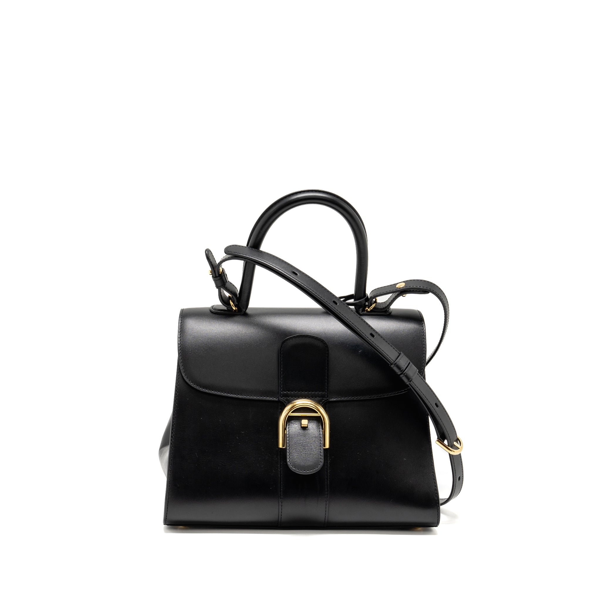 DELVAUX BRILLIANT MM CALFSKIN BLACK GHW