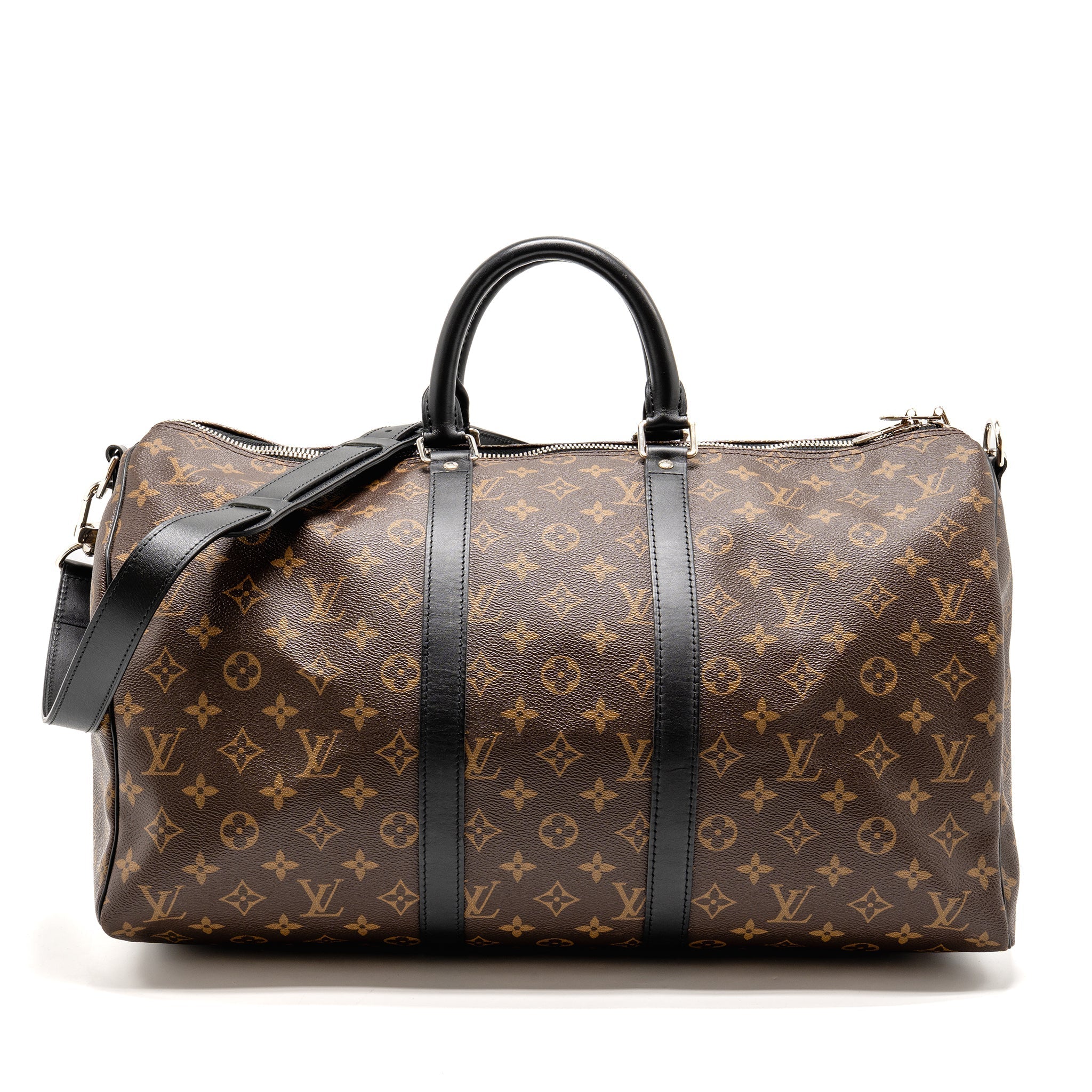 LOUIS VUITTON KEEPALL BANDOULIERE 45 MONOGRAM MACASSAR SHW