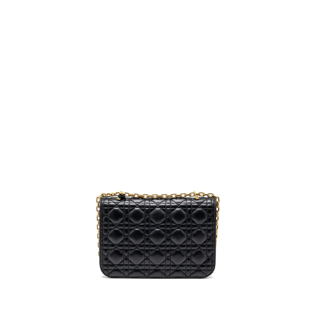 DIOR ADDICT FLAP BAG LAMBSKIN BLACK GHW