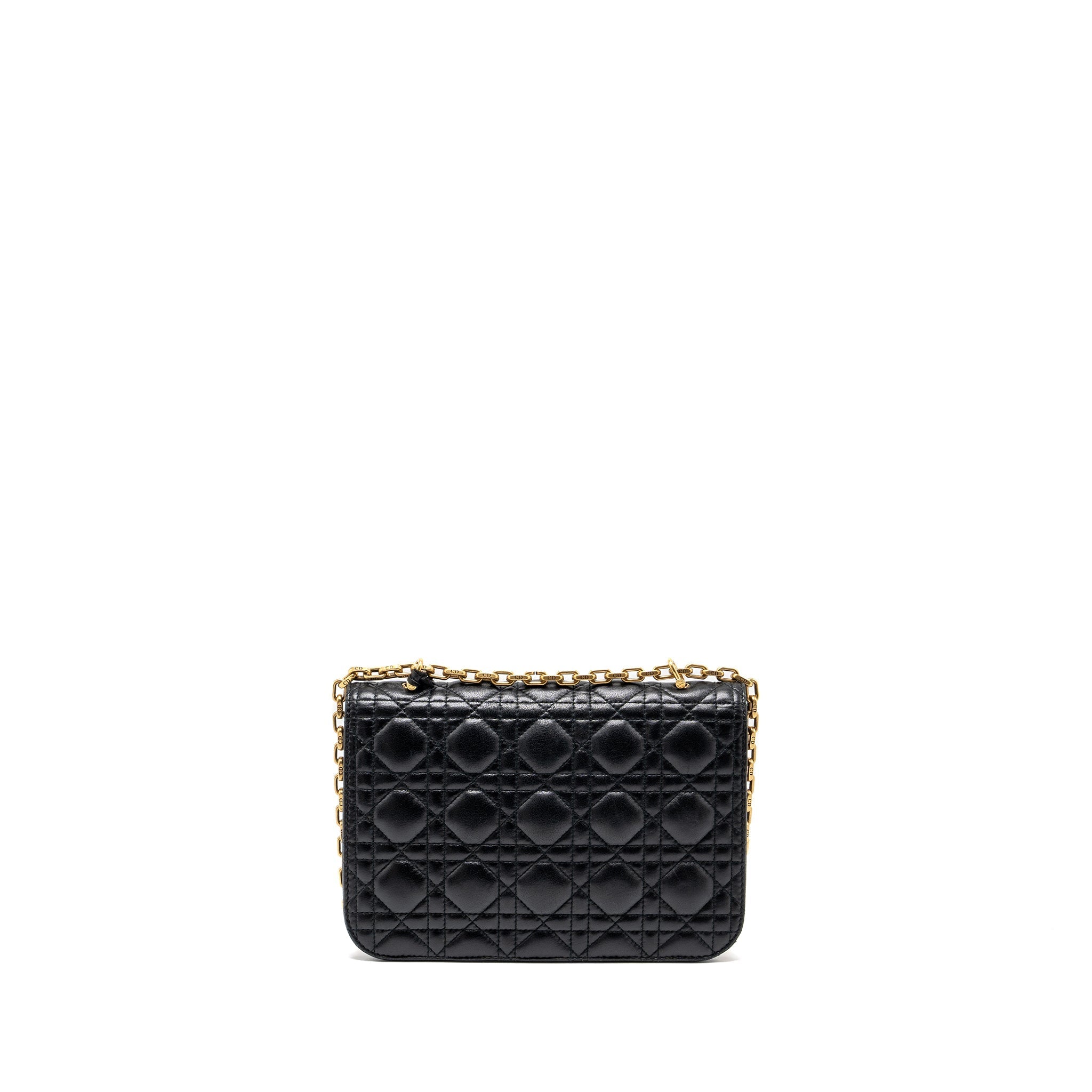 DIOR ADDICT FLAP BAG LAMBSKIN BLACK GHW