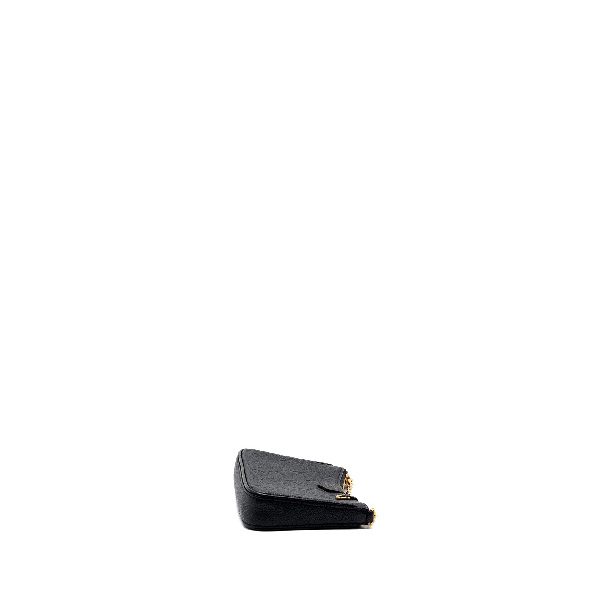 LOUIS VUITTON EASY POUCH ON STRAP MONOGRAM EMPREINTE BLACK GHW (NEW VERSION)