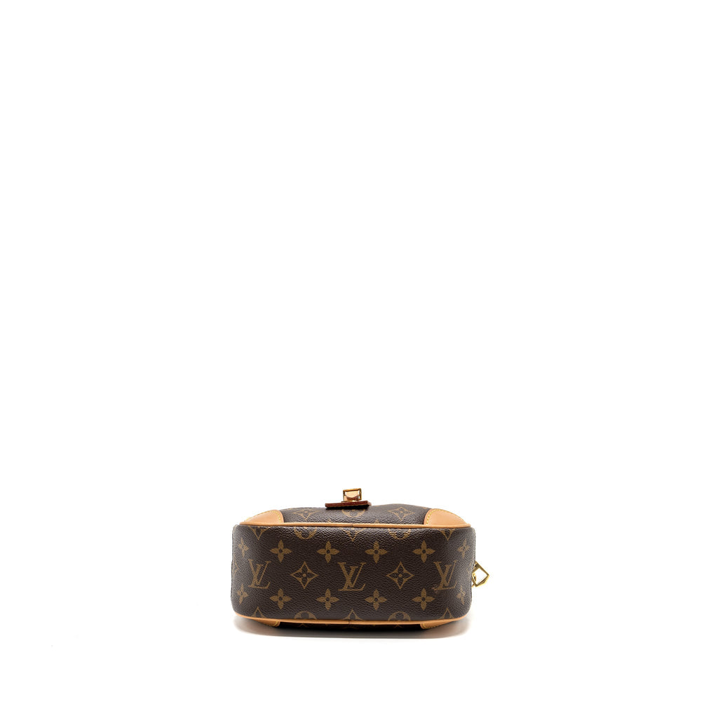LOUIS VUITTON MINI DEAUVILLE SHOULDER BAG MONOGRAM CANVAS GHW