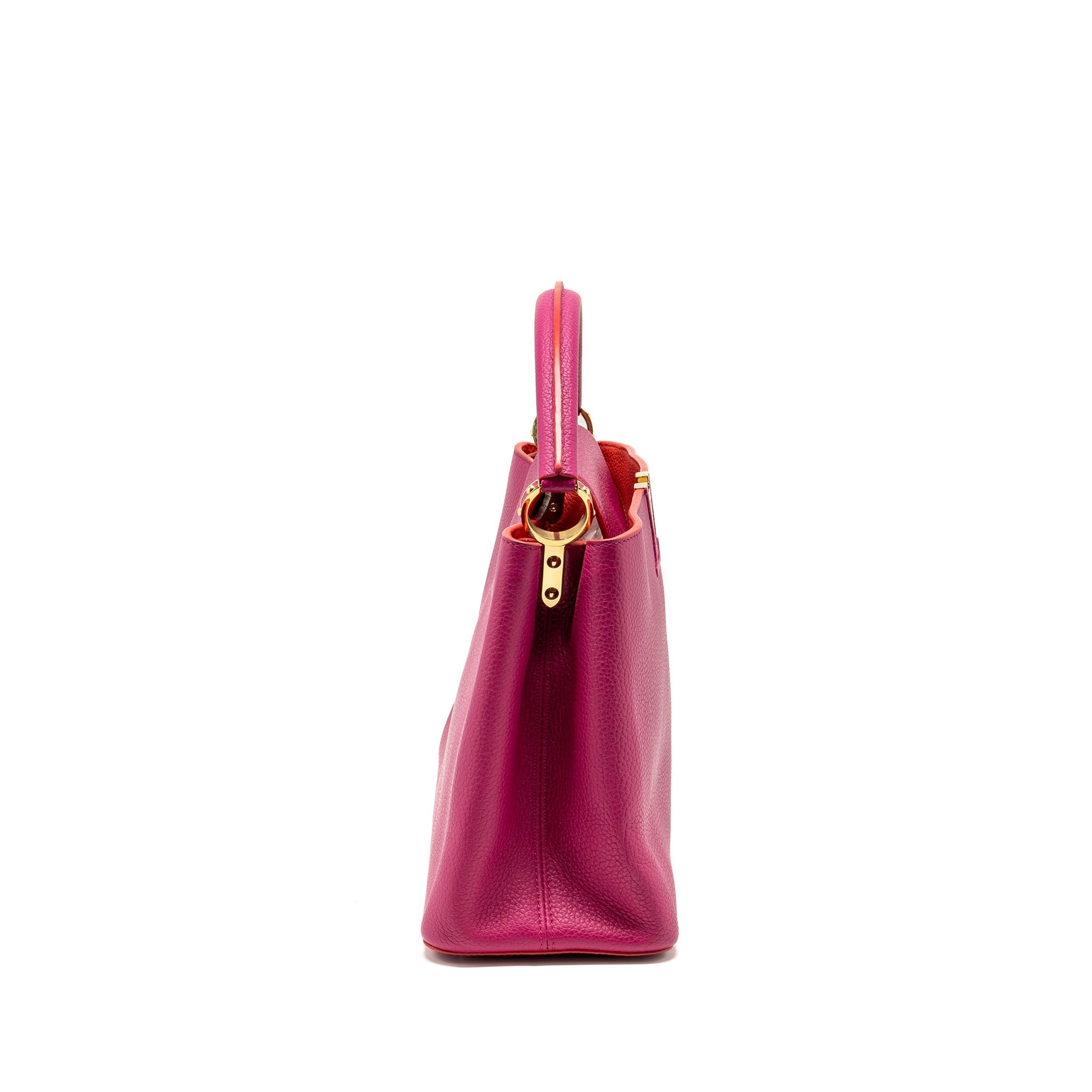 LOUIS VUITTON CAPUCINES GM TAURILLON PINK GHW