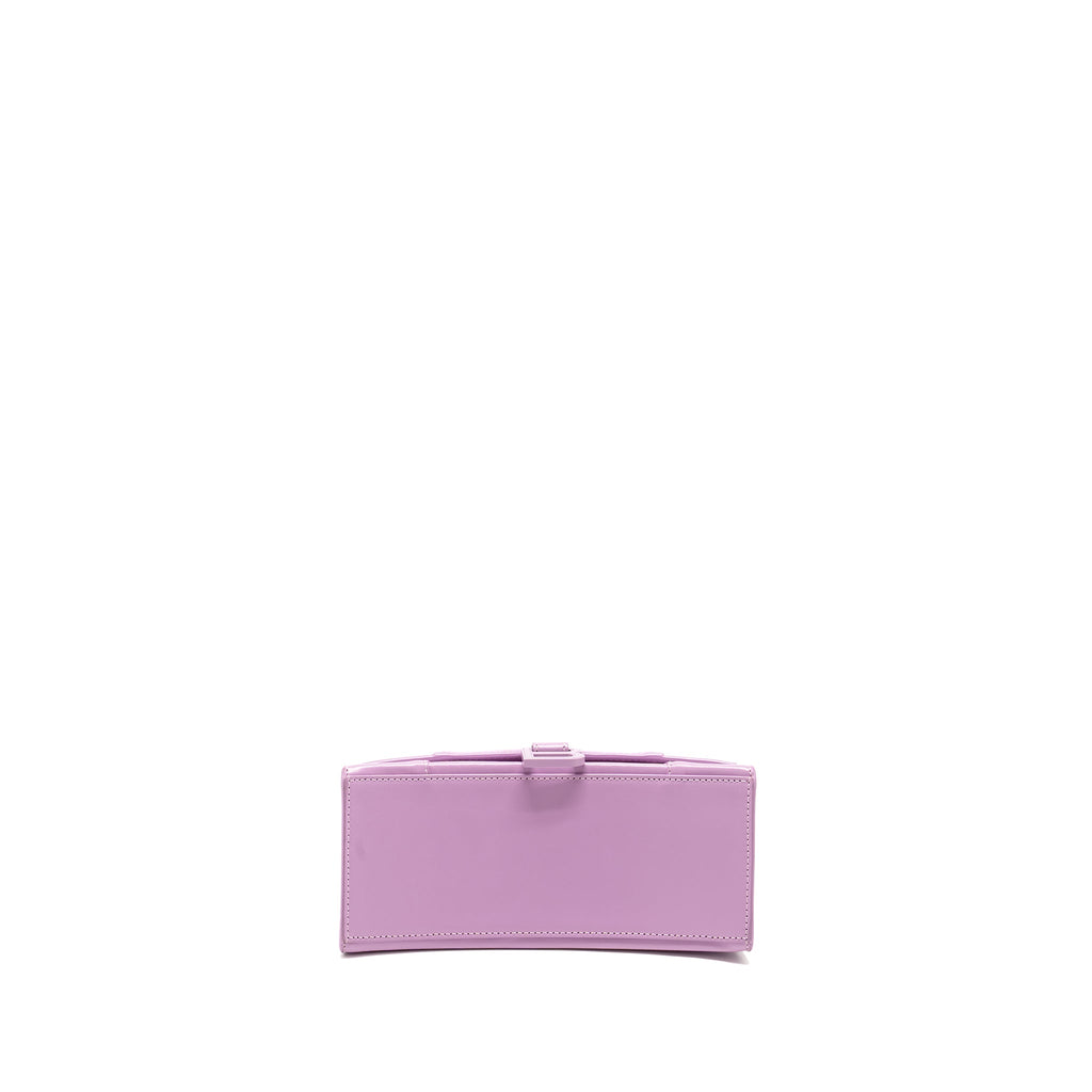 BALENCIAGA SMALL HOURGLASS BAG CALFSKIN LIGHT PURPLE SHW