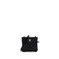 CHANEL SHOULDER BAG LAMBSKIN BLACK SHW
