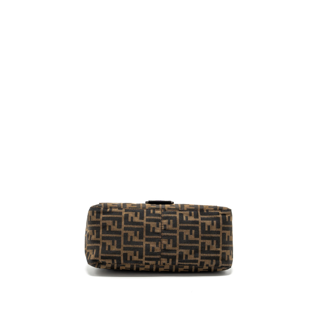 FENDI VINTAGE ZUCCA MAMMA BAGUETTE BAG CANVAS BROWN SHW