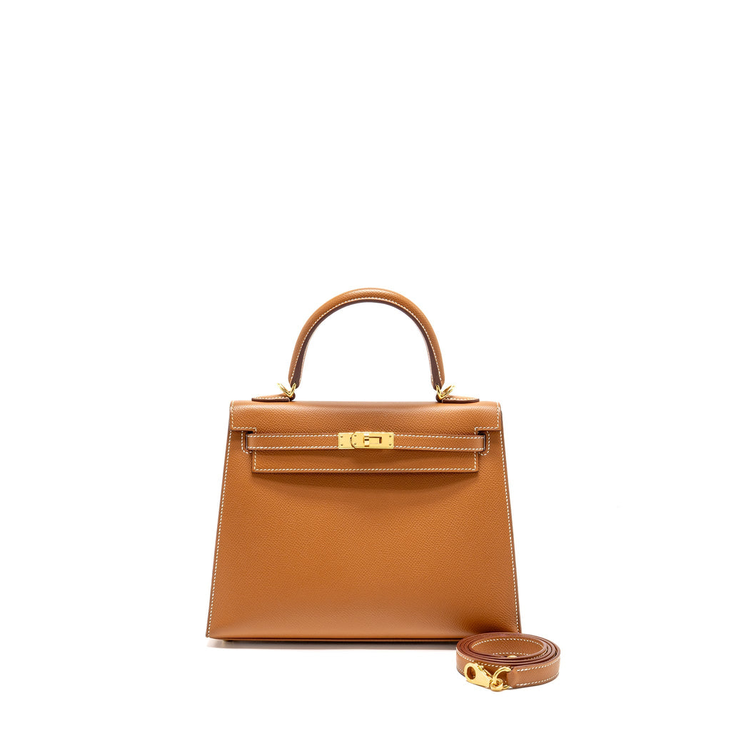 HERMES KELLY 25 EPSOM GOLD GHW