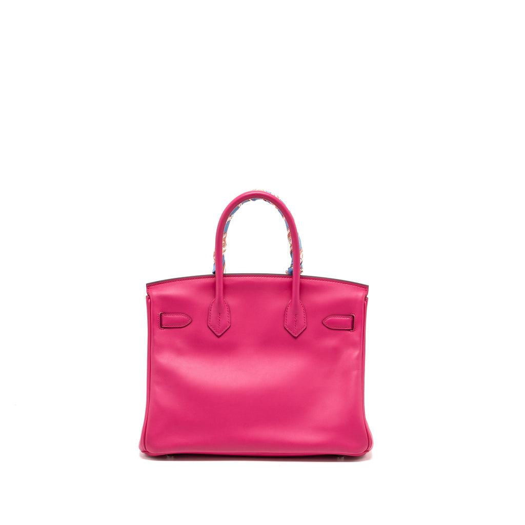 HERMES BIRKIN 30 JONATHAN 5R ROSE SHOCKING SHW