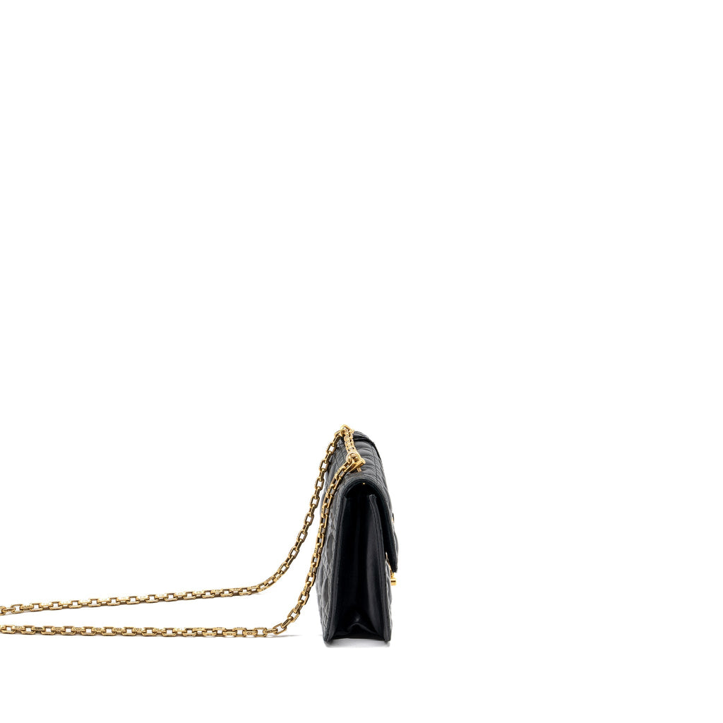 DIOR ADDICT FLAP BAG LAMBSKIN BLACK GHW
